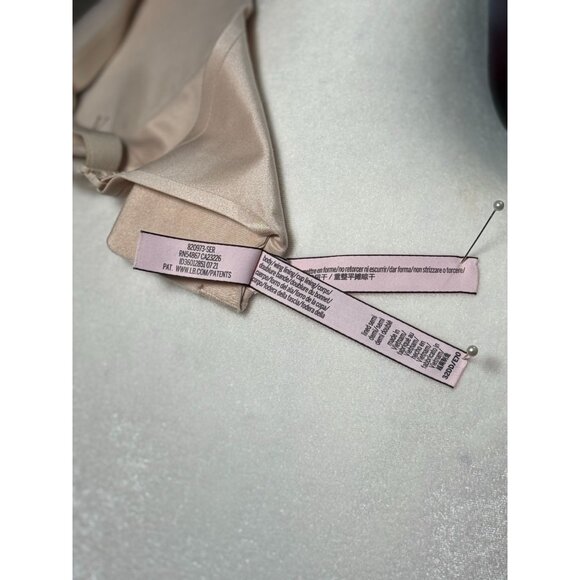 Victoria's Secret Lined Semi Demi Bra 32DD Beige NEW Wireless Padded Smooth - Picture 5 of 7
